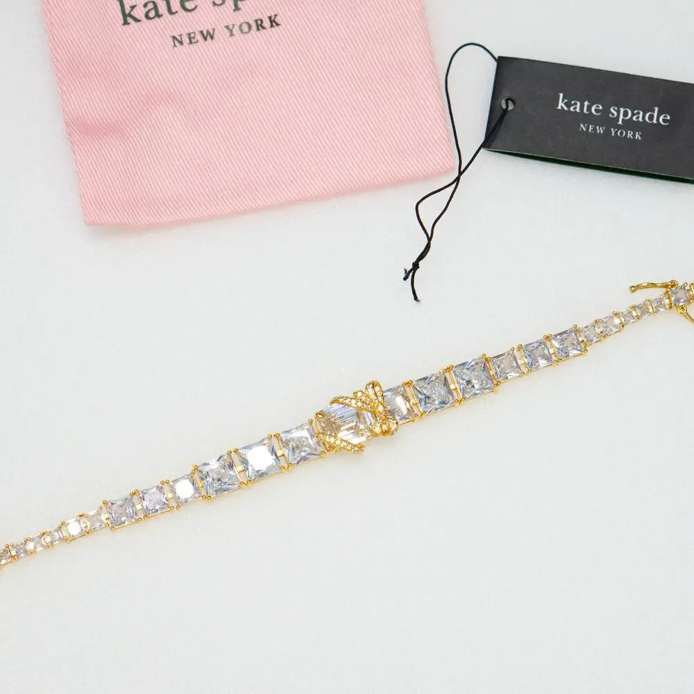 Kate Spade Pave Present Crystal Tennis Crystal Bracelet